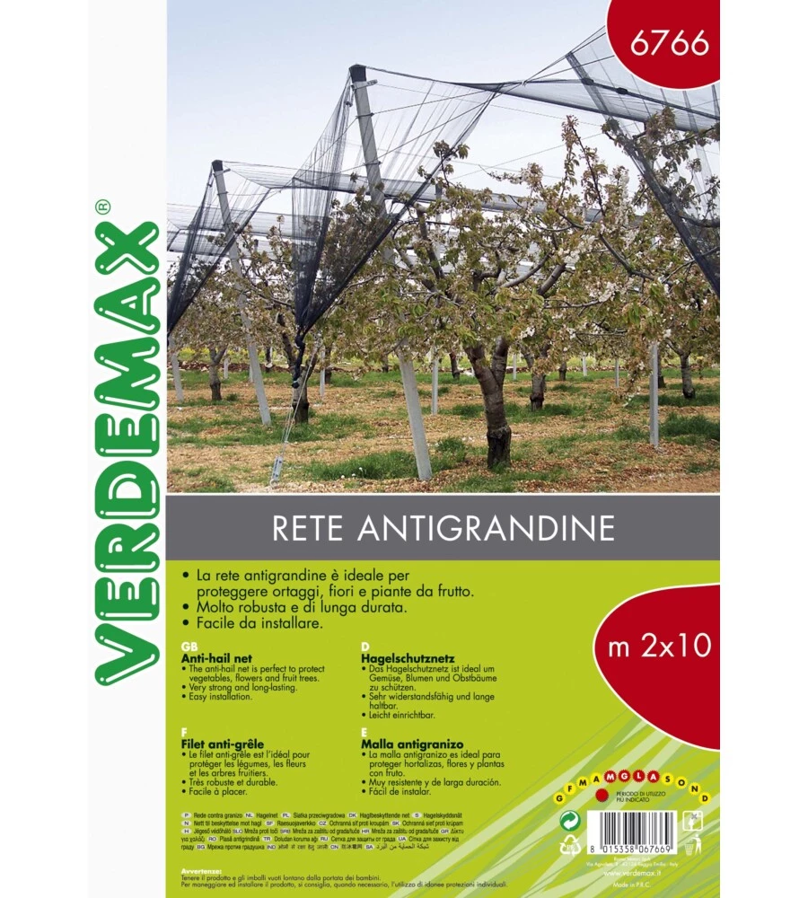 Rete antigrandine 2x10 m